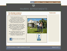 Tablet Screenshot of harris-investments.com